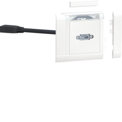 GMSET019016 Multimedia-Anschlussset für HDMI frontrastend verkehrsweiß